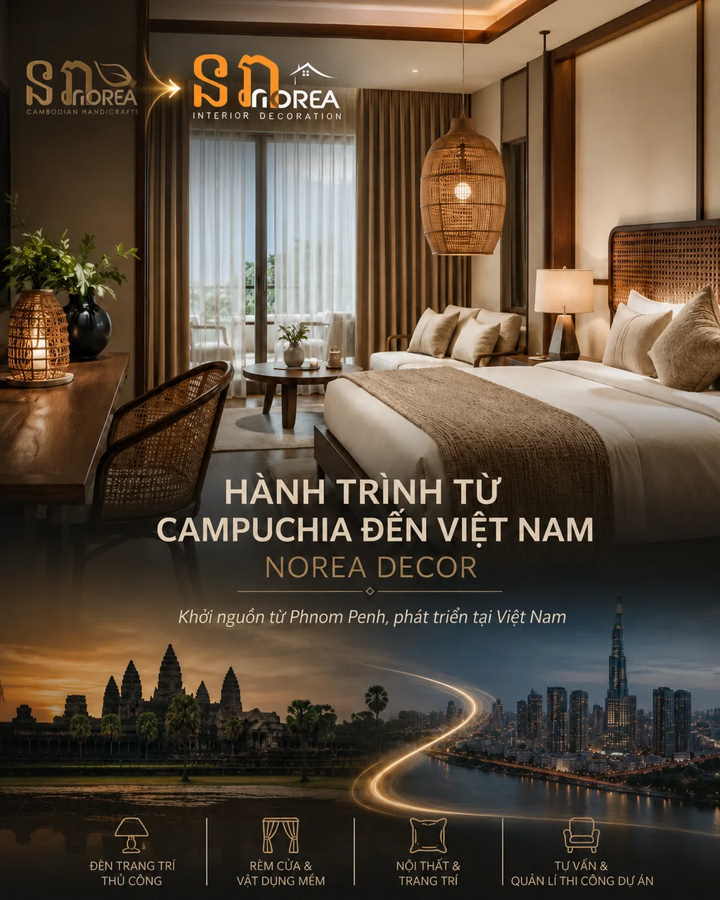 Hành trình Norea Decor từ Campuchia đến Việt Nam